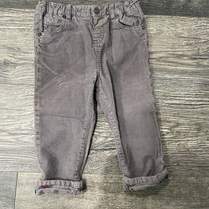 Corduroy Gray Burberry Pants 18m
